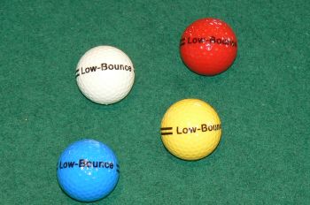 Low Bounce Minigolf Balls