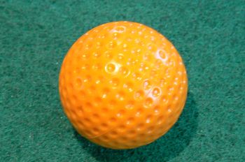 Orange Minigolf Ball