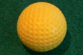 Yellow Minigolf Ball